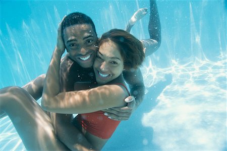 Couple Underwater Foto de stock - Con derechos protegidos, Código: 700-00350224