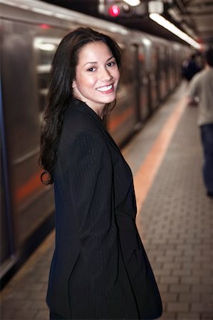Woman in Subway Station New York City, New York USA Stock Photo - Rights-Managed, Code: 700-00364026
