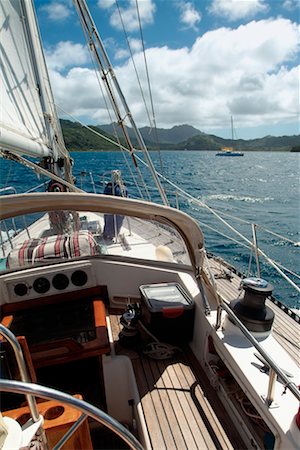 Gréement de ketch sur voilier Photographie de stock - Rights-Managed, Code: 700-00365630