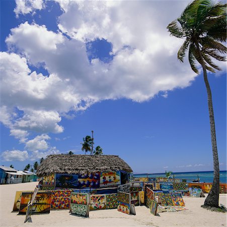 Village of Mano Juan Island of Saona Dominican Republic Foto de stock - Con derechos protegidos, Código: 700-00361033