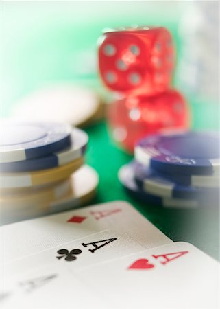 Gambling Still Life Stock Photo - Rights-Managed, Code: 700-00361085