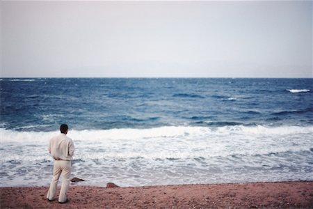 dahab - Man on Beach Sinai, Egypt Fotografie stock - Rights-Managed, Codice: 700-00361267
