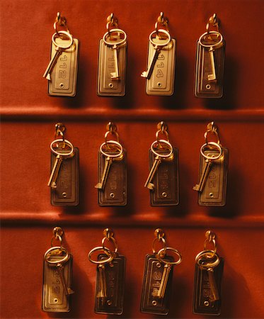 Hotel Room Keys Stock Photo - Rights-Managed, Code: 700-00361285