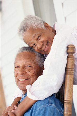 fat black man standing - Portrait of Couple Stock Photo - Rights-Managed, Code: 700-00361356