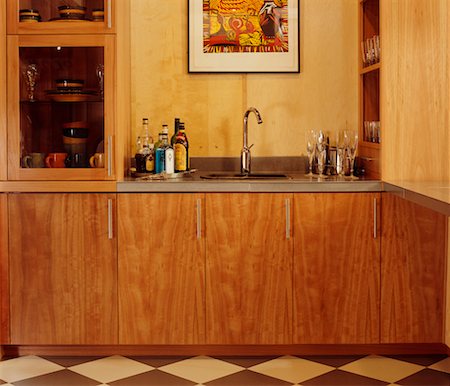 Wet Bar Stock Photo - Rights-Managed, Code: 700-00361377