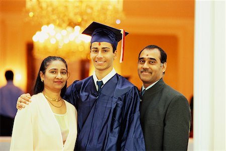 simsearch:700-01459105,k - Portrait of Family at Graduation Stock Photo - Rights-Managed, Code: 700-00361432