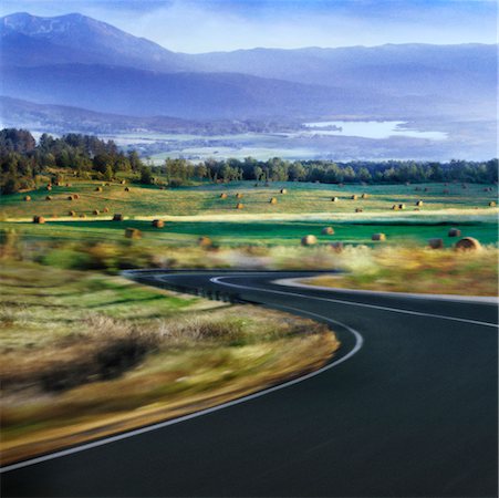 simsearch:700-00086416,k - Winding Road through Countryside Stock Photo - Rights-Managed, Code: 700-00361739