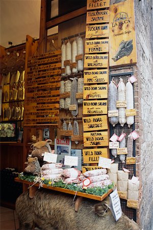 Butcher Shop Tuscany, Italy Foto de stock - Con derechos protegidos, Código: 700-00361777