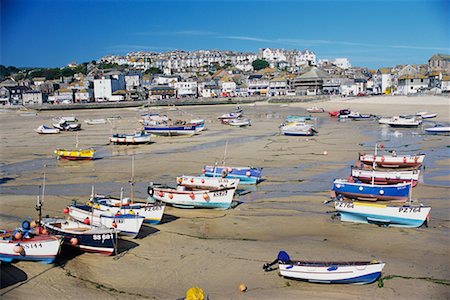 simsearch:700-00199624,k - Fishing Boats at Low Tide Saint Ives, Cornwall, England Stock Photo - Rights-Managed, Code: 700-00361771