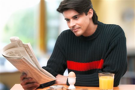 eat boiled egg - Portrait of a Man Stock Photo - Rights-Managed, Code: 700-00361877