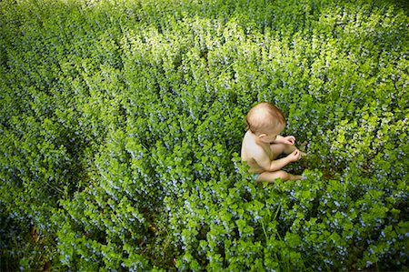 simsearch:700-00194170,k - Baby Sitting in Field Foto de stock - Direito Controlado, Número: 700-00363363