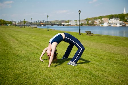 simsearch:700-00086922,k - Woman Stretching in Park Stock Photo - Rights-Managed, Code: 700-00363424