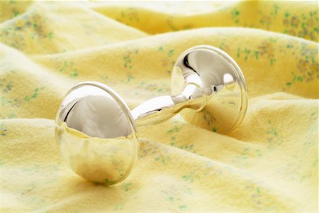 simsearch:700-01173508,k - Silver Baby Rattle Fotografie stock - Rights-Managed, Codice: 700-00363910