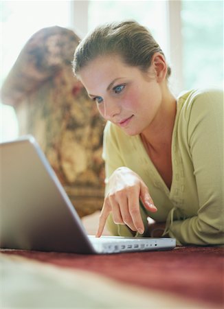 simsearch:700-00053035,k - Woman Using a Laptop Computer Stock Photo - Rights-Managed, Code: 700-00377975