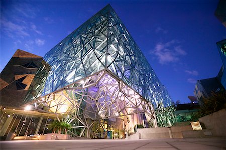 Federation Square Melbourne, Victoria, Australie Photographie de stock - Rights-Managed, Code: 700-00371201