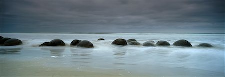 Moeraki Boulders Nouvelle-Zélande Photographie de stock - Rights-Managed, Code: 700-00371475