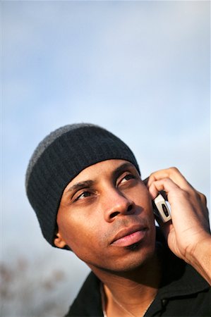 santa barbara usa - Man Using Cellular Phone Stock Photo - Rights-Managed, Code: 700-00371721