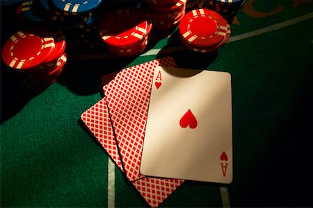 Black Jack Table Stock Photo - Rights-Managed, Code: 700-00371921