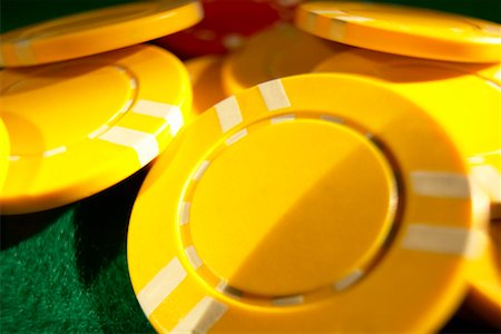 simsearch:700-06302301,k - Yellow Poker Chips Stock Photo - Rights-Managed, Code: 700-00404137