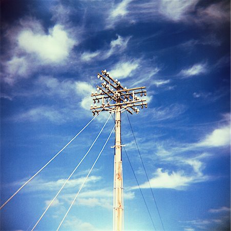 electricity telephone poles - Telephone Pole Stock Photo - Rights-Managed, Code: 700-00424030