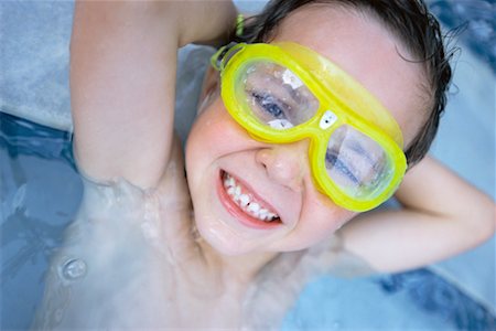 Portrait of Boy in Pool Stock Photo - Rights-Managed, Code: 700-00424431