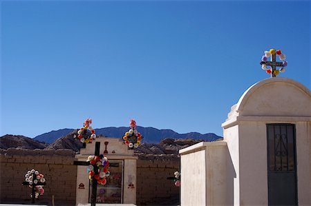 Cemetery, Angastaco, Valles Calchaquies, Salta Province, Argentina Foto de stock - Con derechos protegidos, Código: 700-00424898