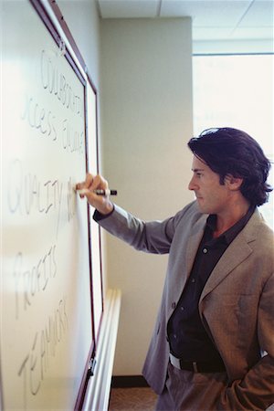 Businessman Writing on Whiteboard Stock Photo - Rights-Managed, Code: 700-00424992