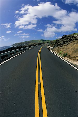 pacific coast highway - Kalanianaole autoroute Koolau Mountain Range Oahu, Hawaii USA Photographie de stock - Rights-Managed, Code: 700-00425087