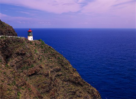 simsearch:841-08220951,k - Makapuu Point Lighthouse Oahu, Hawaii USA Photographie de stock - Rights-Managed, Code: 700-00425113