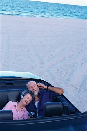 Mature Couple in Convertible Stock Photo - Rights-Managed, Code: 700-00425131