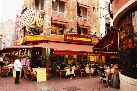 french sidewalk cafe - Sidewalk Cafe Brussels, Belgium Stock Photo - Rights-Managed, Code: 700-00425230