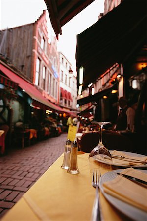 Sidewalk Cafe Brussels, Belgium Stock Photo - Rights-Managed, Code: 700-00425233