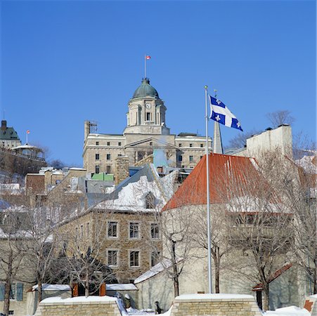 quebec winter - Cityscape, Quebec City, Quebec, Canada Stock Photo - Rights-Managed, Code: 700-00425428