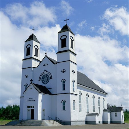 Saint-Cecile Church, New Brunswick, Canada Stock Photo - Rights-Managed, Code: 700-00425438