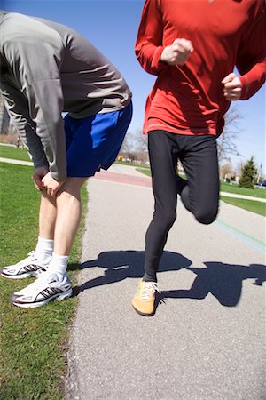 spandex jogger - Two Men Jogging Stock Photo - Rights-Managed, Code: 700-00425473