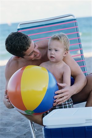 Father and Son at Beach Stock Photo - Rights-Managed, Code: 700-00425721