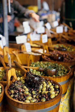 food market many people - Olives at the Borough Market, London, England Stock Photo - Rights-Managed, Code: 700-00426094