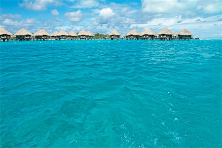 Le Meridien Bora Bora Resort, Bora Bora, French Polynesia Stock Photo - Rights-Managed, Code: 700-00426287