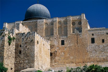 Al Aqsa Mosque at Temple Mount, Jerusalem, Israel Foto de stock - Direito Controlado, Número: 700-00429411