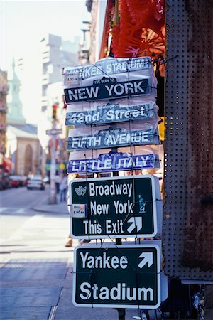 Signs at Souvenir Shop, New York, New York, USA Stock Photo - Rights-Managed, Code: 700-00429428