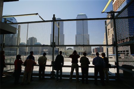 Tourists at Ground Zero, New York, New York City, USA Fotografie stock - Rights-Managed, Codice: 700-00429452