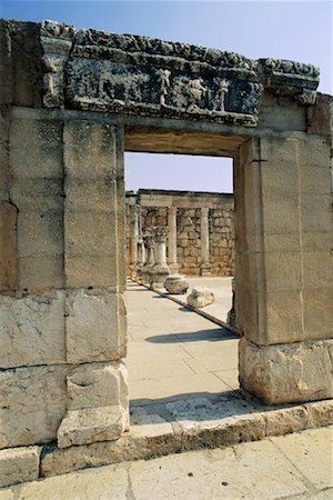 Synagogue de Capharnaüm, Tibériade, Israël Photographie de stock - Rights-Managed, Code: 700-00429673