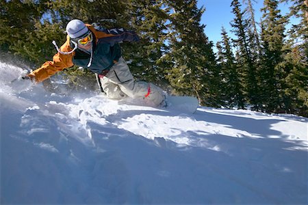 Man Snowboarding Foto de stock - Con derechos protegidos, Código: 700-00429861