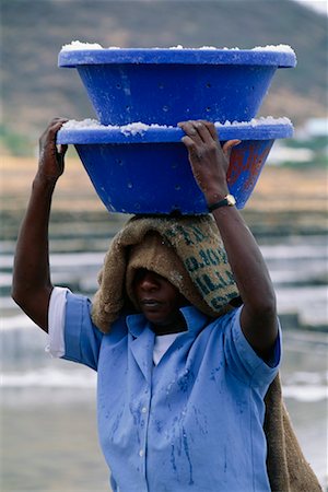 salt plains of africa - Man Working at Salt Pan Stock Photo - Rights-Managed, Code: 700-00438988
