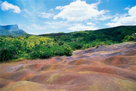 Seven Coloured Dunes of Chamarel, Mauritius Stock Photo - Rights-Managed, Code: 700-00438996