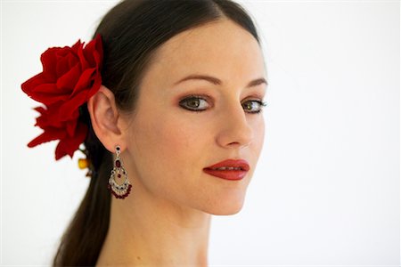 Flamenco Hair And Makeup Stock Photos