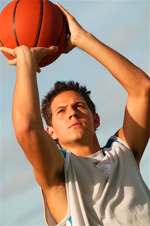 Man Playing Basketball Stock Photo - Rights-Managed, Code: 700-00439895