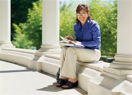 simsearch:600-01112638,k - Mature Student on Campus Stock Photo - Rights-Managed, Code: 700-00439919
