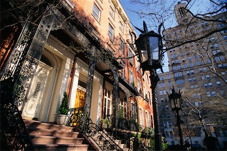 Entrance to Apartment Building, Gramercy Park, New York City, New York, USA Stock Photo - Rights-Managed, Code: 700-00430265