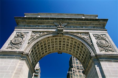 Archway Entering Washington Square Park, Greenwich Village, New York City, New York, USA Stock Photo - Rights-Managed, Code: 700-00430278